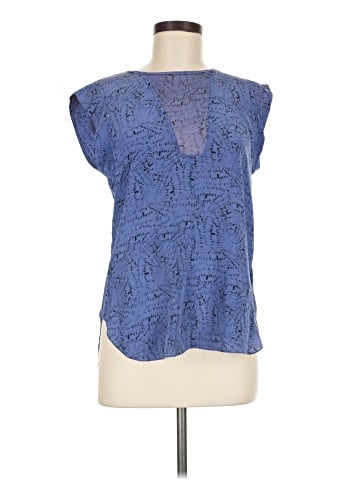 Rebecca Taylor Short Sleeve Silk Top (view 1)