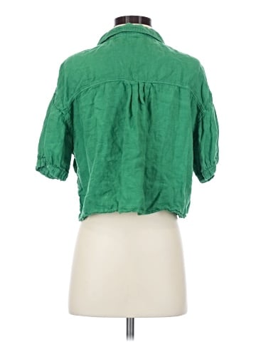 Zara 3/4 Sleeve Button-Down Shirt (view 2)