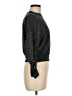 Aqua Metallic Black Pullover Sweater Size M - photo 4