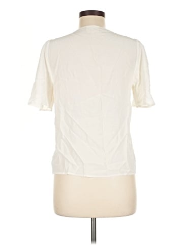 Sézane Short Sleeve Silk Top (view 2)