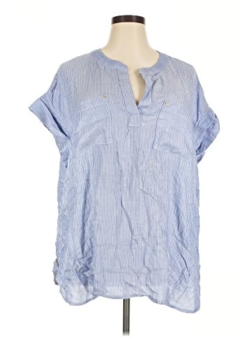Jones New York Signature Short Sleeve Blouse (view 1)