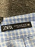 Zara Checkered-gingham Blue Skort Size XS - photo 3