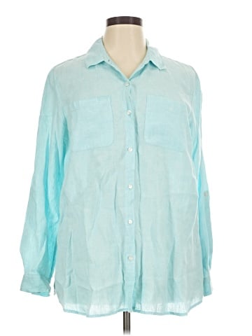 Charter Club 3/4 Sleeve Button-Down Shirt (view 1)