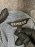 Express Gray Long Sleeve Blouse Size 14 - photo 7