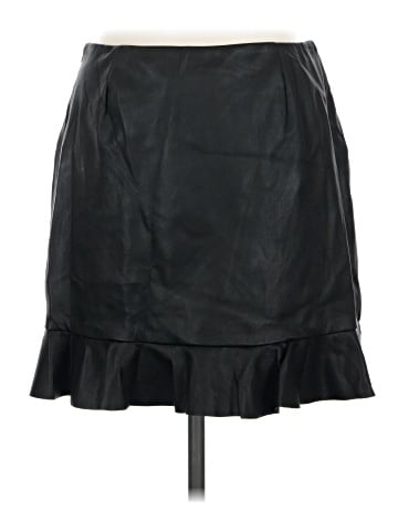 Mink Pink Faux Leather Skirt (view 2)