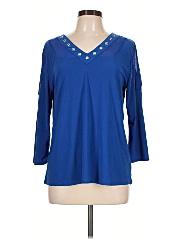 NY Collection 3/4 Sleeve Top (view 1)