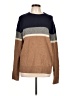 J.Crew Color Block Brown Wool Pullover Sweater Size L - photo 1