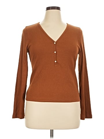 J.Crew Factory Store Long Sleeve Henley (view 1)