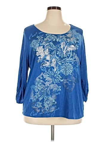 Style&Co 3/4 Sleeve T-Shirt (view 1)