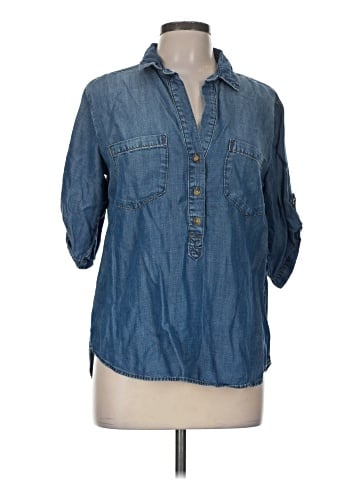 Cloth & Stone 3/4 Sleeve Button-Down Shirt (view 1)