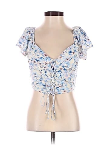 American Eagle Outfitters Short Sleeve Blouse (view 1)
