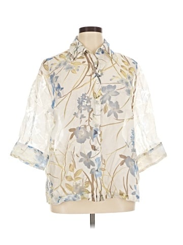 Notations 3/4 Sleeve Blouse (view 1)
