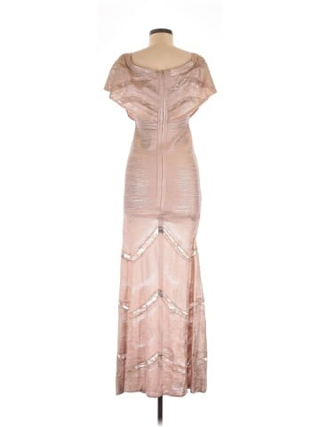 Herve Leger Lace Trim Bandage Gown  (view 2)