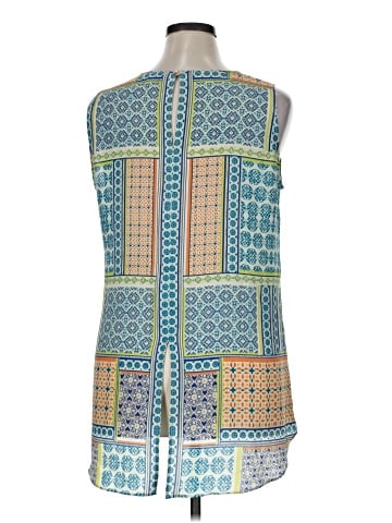 Rose + Olive Sleeveless Blouse (view 2)