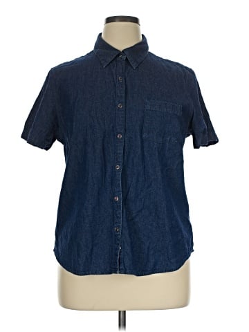 Faded Glory Short Sleeve Button-Down Shirt (view 1)