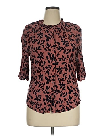 Bobeau 3/4 Sleeve Blouse (view 1)