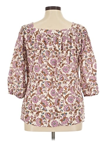 Chaps 3/4 Sleeve Blouse (view 2)