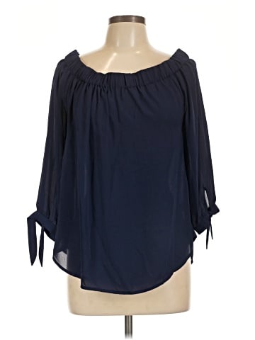 Express Outlet 3/4 Sleeve Blouse (view 1)