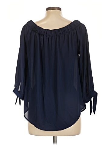 Express Outlet 3/4 Sleeve Blouse (view 2)