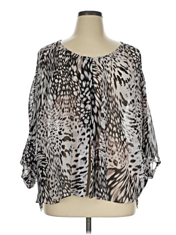 JLo by Jennifer Lopez 3/4 Sleeve Blouse (view 1)