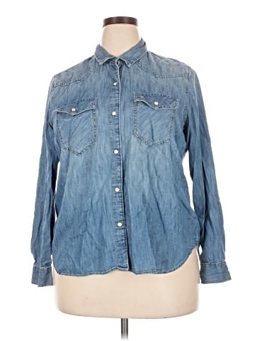 Gap Long Sleeve Button-Down Shirt (view 1)
