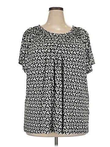Style&Co Short Sleeve Blouse (view 1)