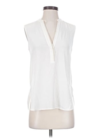 Vince. Sleeveless Silk Top (view 1)