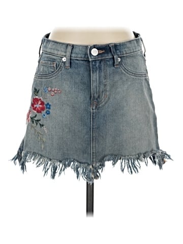Express Denim Skirt (view 1)