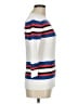 Halogen Stripes White Pullover Sweater Size M - photo 4