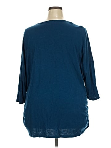 Lane Bryant 3/4 Sleeve T-Shirt (view 2)