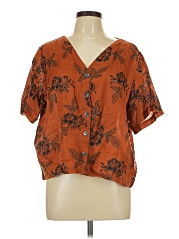 Garnet Hill Short Sleeve Blouse (view 1)