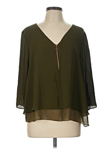 Atmosphere 3/4 Sleeve Blouse (view 1)