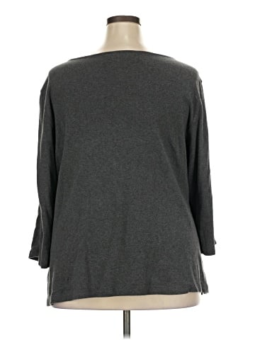 Karen Scott 3/4 Sleeve Top (view 2)