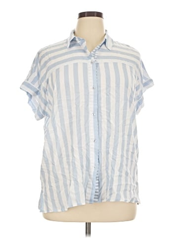 Jane and Delancey Short Sleeve Button-Down Shirt (view 1)
