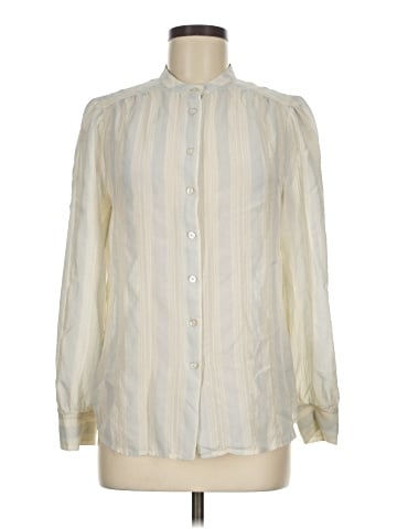 Marc by Marc Jacobs Long Sleeve Silk Top (view 1)