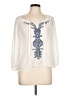 Mudd 100% Polyester Ivory 3/4 Sleeve Blouse Size L - photo 1