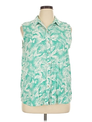 Croft & Barrow Sleeveless Button-Down Shirt (view 1)