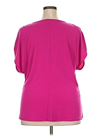 INC International Concepts Short Sleeve Blouse (view 2)