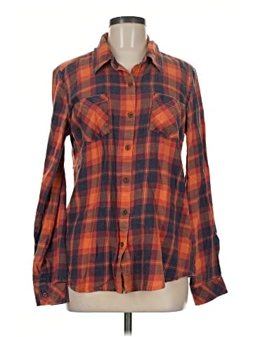 Natural Reflections Long Sleeve Button-Down Shirt (view 1)
