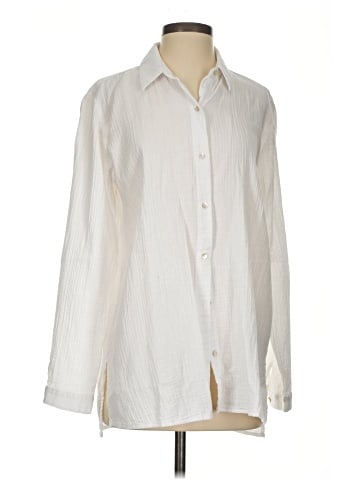 Eileen Fisher Long Sleeve Button-Down Shirt (view 1)