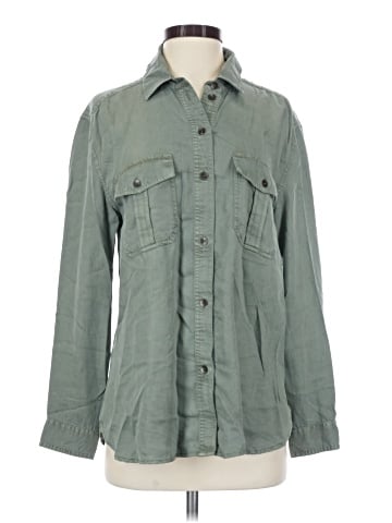 American Eagle Outfitters Long Sleeve Button-Down Shirt (view 1)
