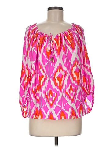 Alice & Trixie 3/4 Sleeve Silk Top (view 1)