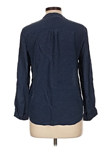 Banana Republic Factory Store Long Sleeve Silk Top (view 2)