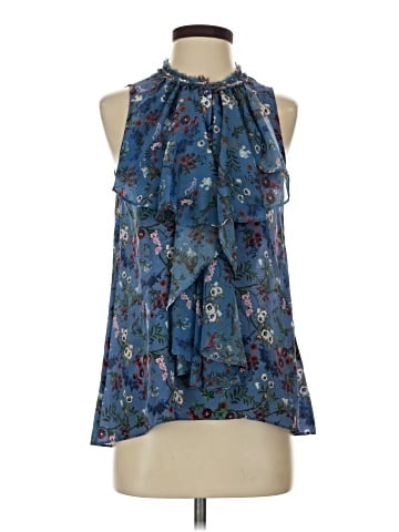 Alice + Olivia Sleeveless Silk Top (view 1)