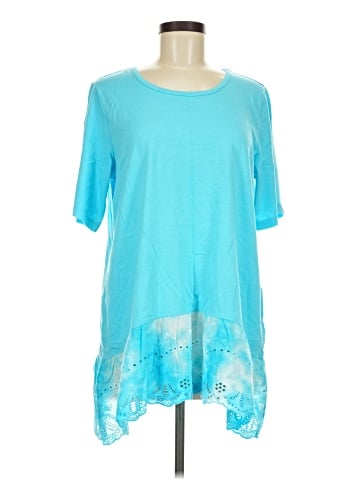 LOGO by Lori Goldstein Short Sleeve Top (view 1)