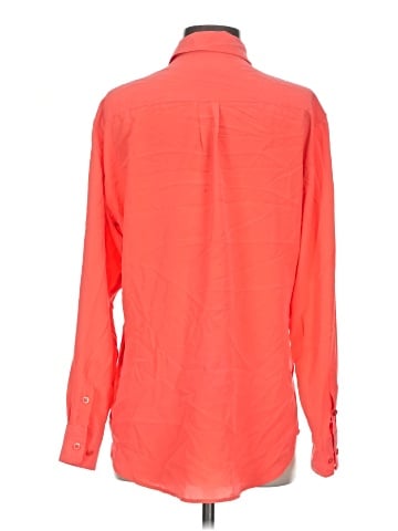 Equipment Long Sleeve Silk Top (view 2)