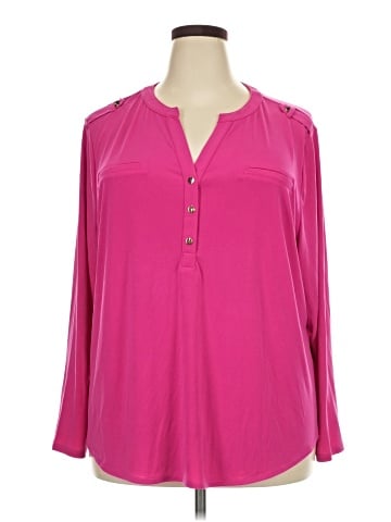 INC International Concepts Long Sleeve Blouse (view 1)