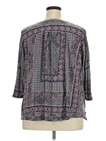Lucky Brand 3/4 Sleeve Blouse (view 2)