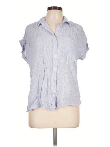 Cosmic Blue Love Short Sleeve Blouse (view 1)