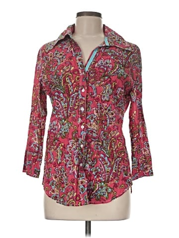 Cino 3/4 Sleeve Button-Down Shirt (view 1)